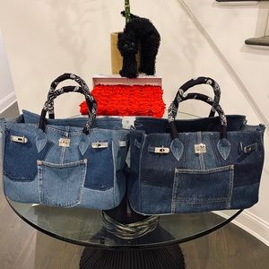 **SOLD** Denim handbags ONE OF A KIND